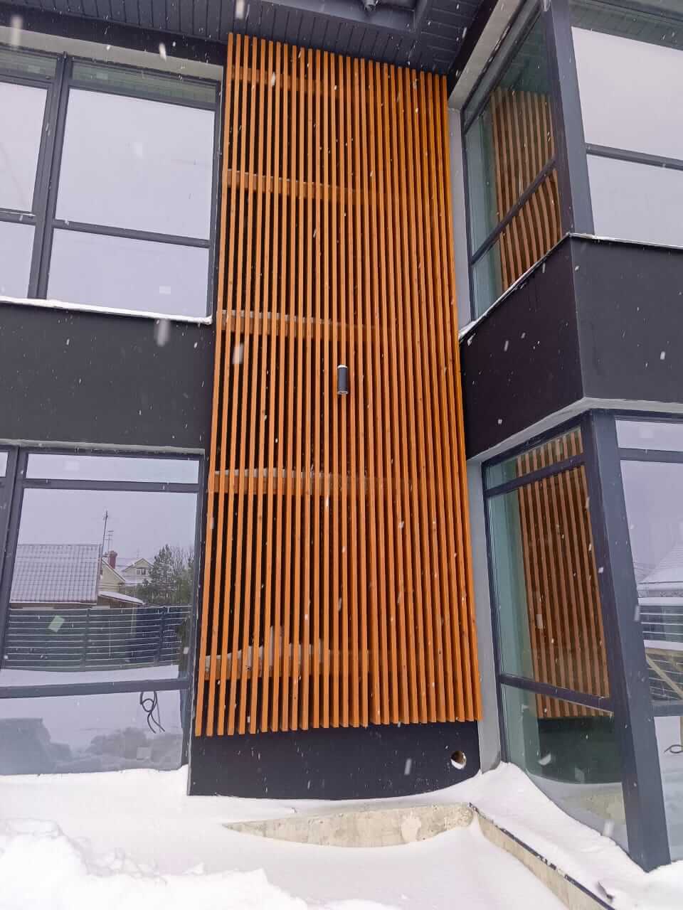 Пример заводской покраски пиломатериала - 1